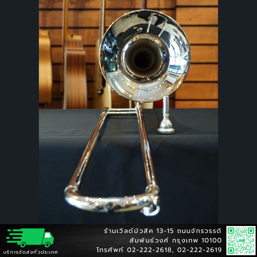 Bernhard Bb Tenor Trombone เทนเนอร์สไลด์ทรอมโบนสีนิเกิ้ล