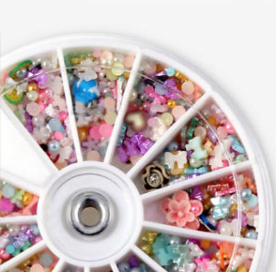 ตลับชุดแต่งเล็บ DIY 500 ชิ้น