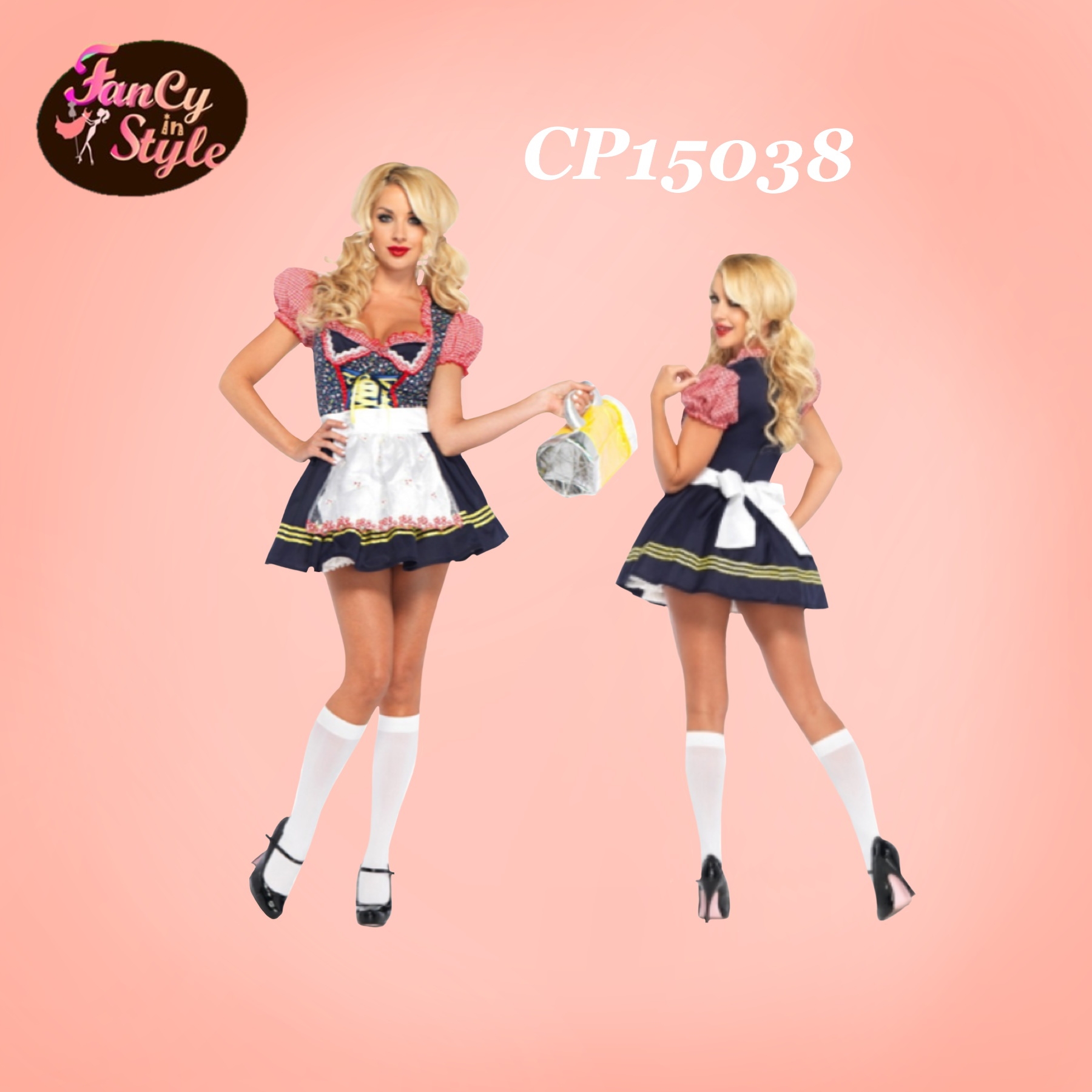 International Costume/Bavarian Style Costume/Maid/Oktoberfest Beer Festival Costume/ชุดชาวบาวาเรียน/ชุดเทศกาลเบียร์/ชุดสาวเสิร์ฟ