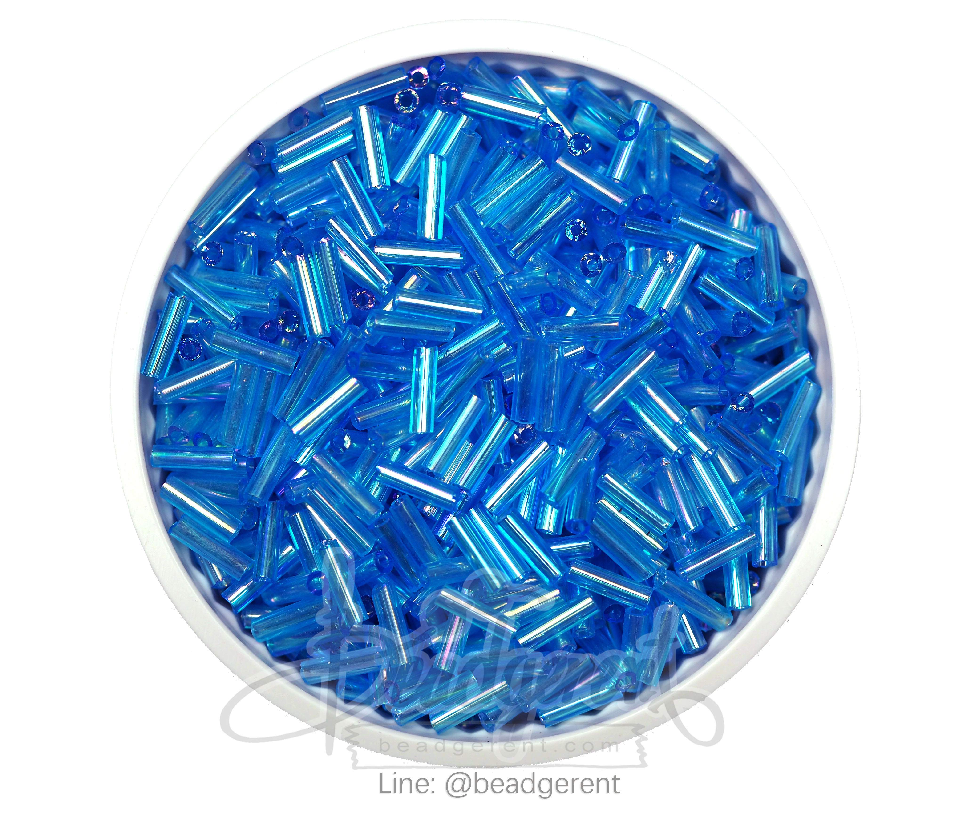 ปล้องยาว โทนรุ้ง สีฟ้าเข้ม (450 กรัม) SKU-03541