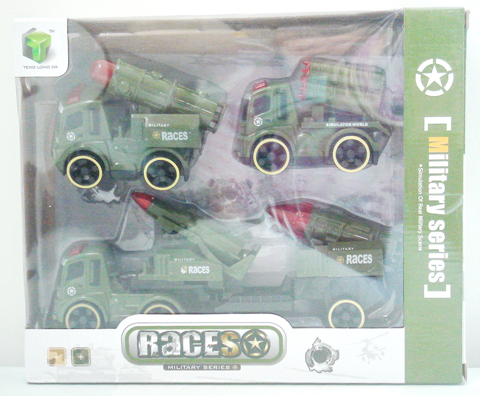 ของเล่นเด็กรถทหาร Races Military series