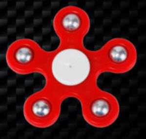 Hand Spinner Gyro 5 แฉก สีแดง