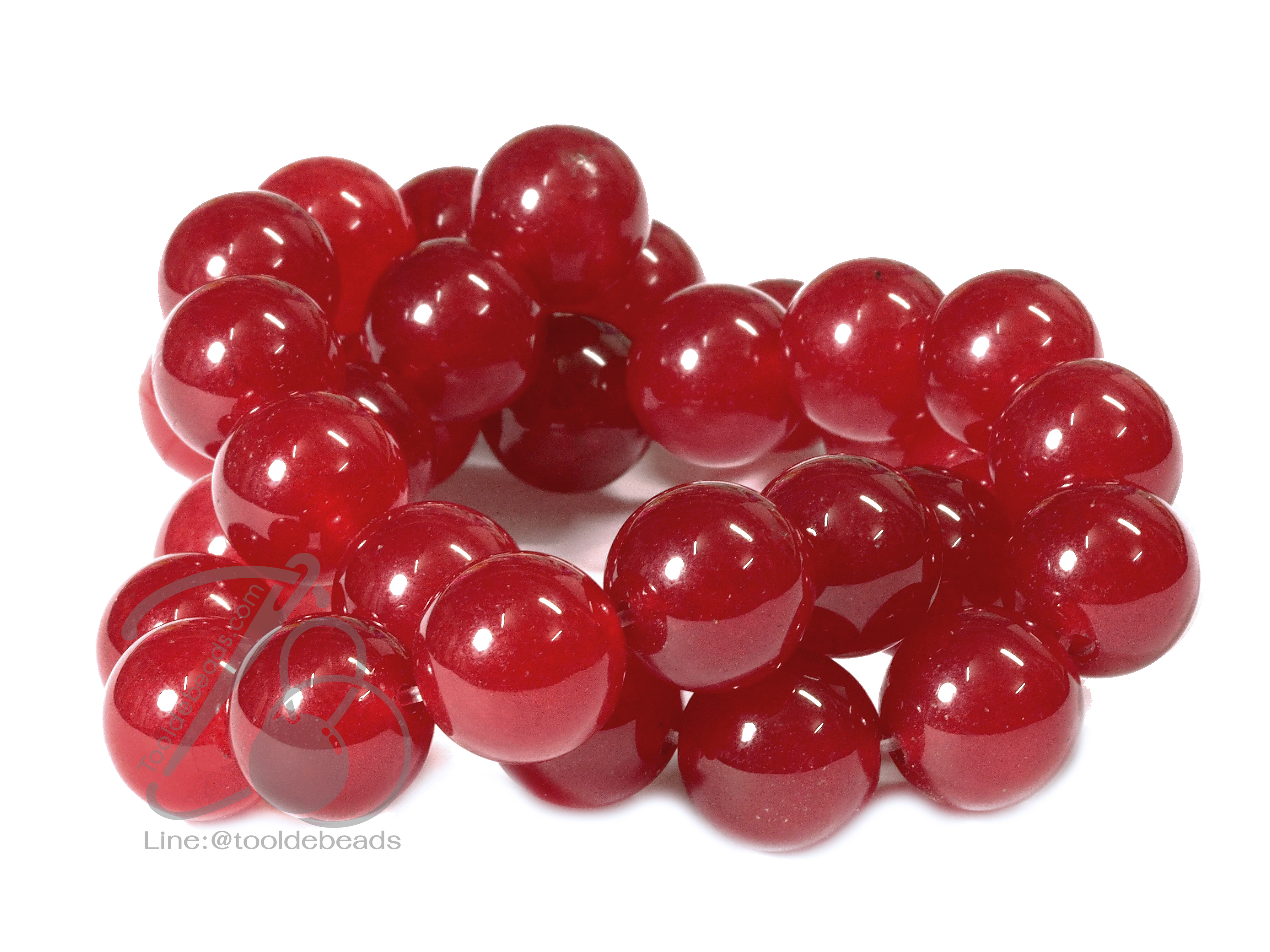 หิน Ruby 12มม. (32 เม็ด) SKU-01279