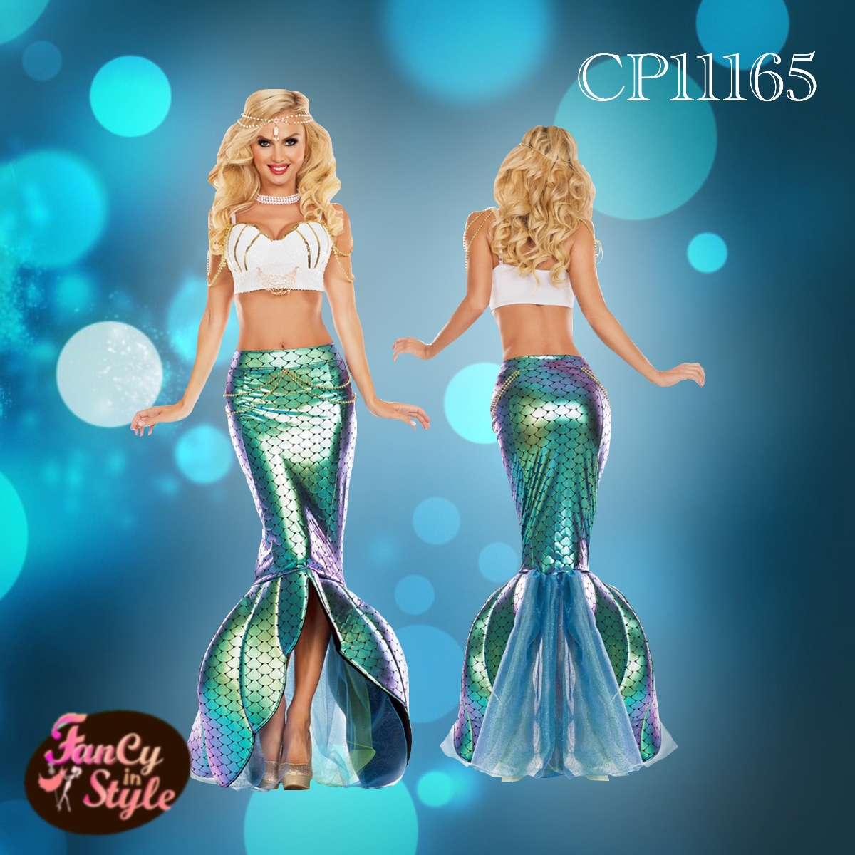 Fairy tale/Disney /Cartoon/Game costume/Mermaid Costume/ชุดแฟนซีนางเงือก