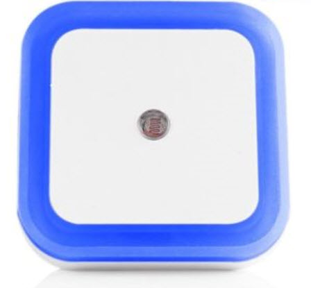 ไฟอัตโนมัติ สีฟ้า (ขาเสียบแบน)