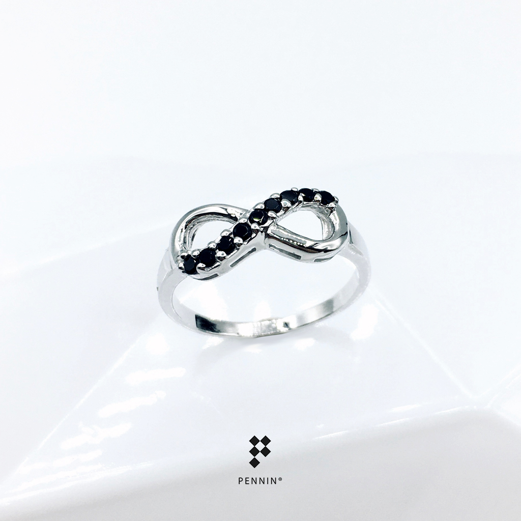 Infinity Ring นิล แบบบาง แหวนนำโชค เสริมดวงความรัก รับโชครับทรัพย์ไม่มีที่สิ้นสุด