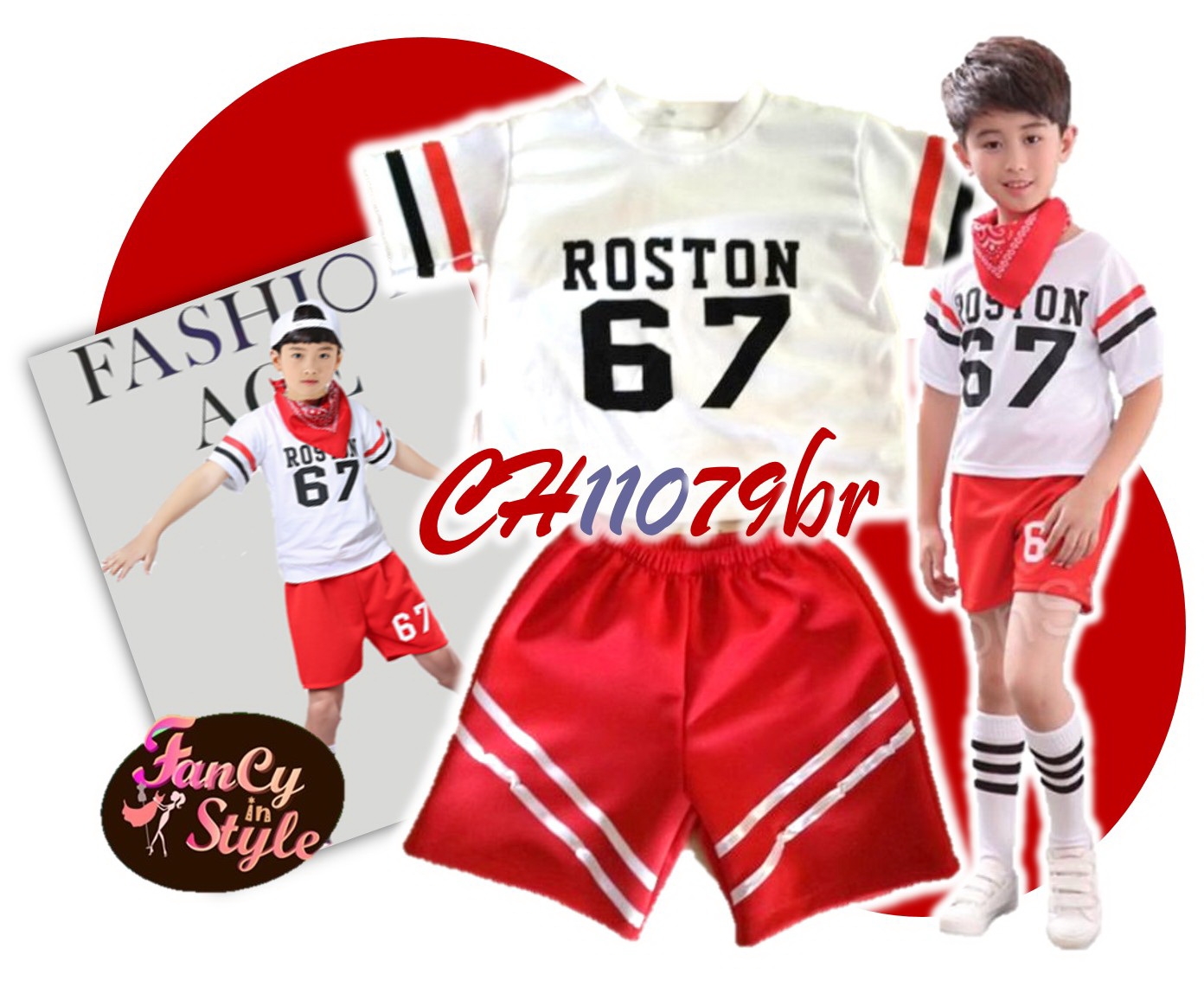 hildren Costume/ชุดแฟนซีสำหรับคุณหนู/Boy Cheerleader Costume/ชุดเชียร์กีฬาสำหรับเด็กผู้ชาย