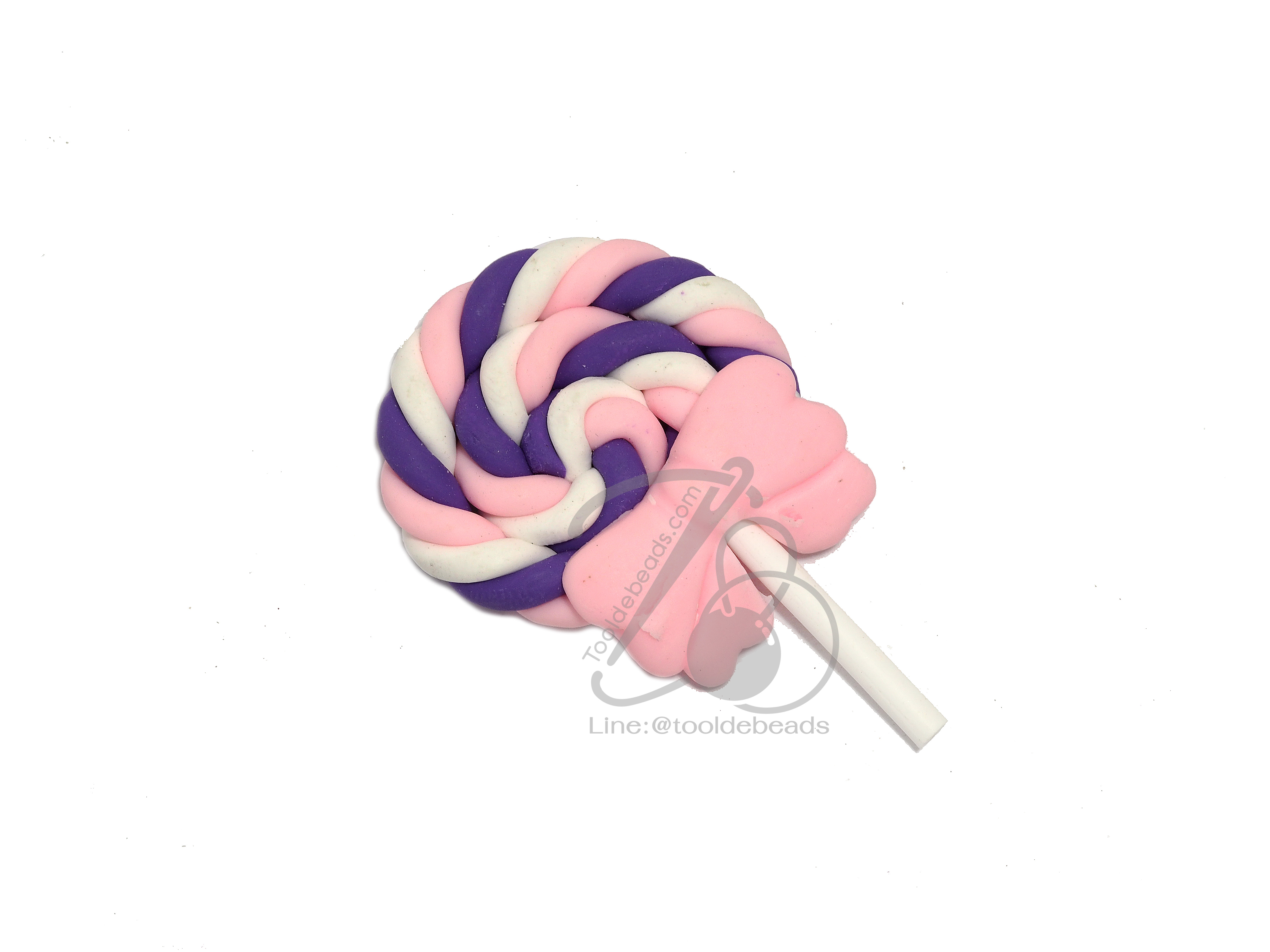 ดินปั้น 14 28*49มม. ลายลูกอมสีหวาน (1 ชิ้น) SKU-06507