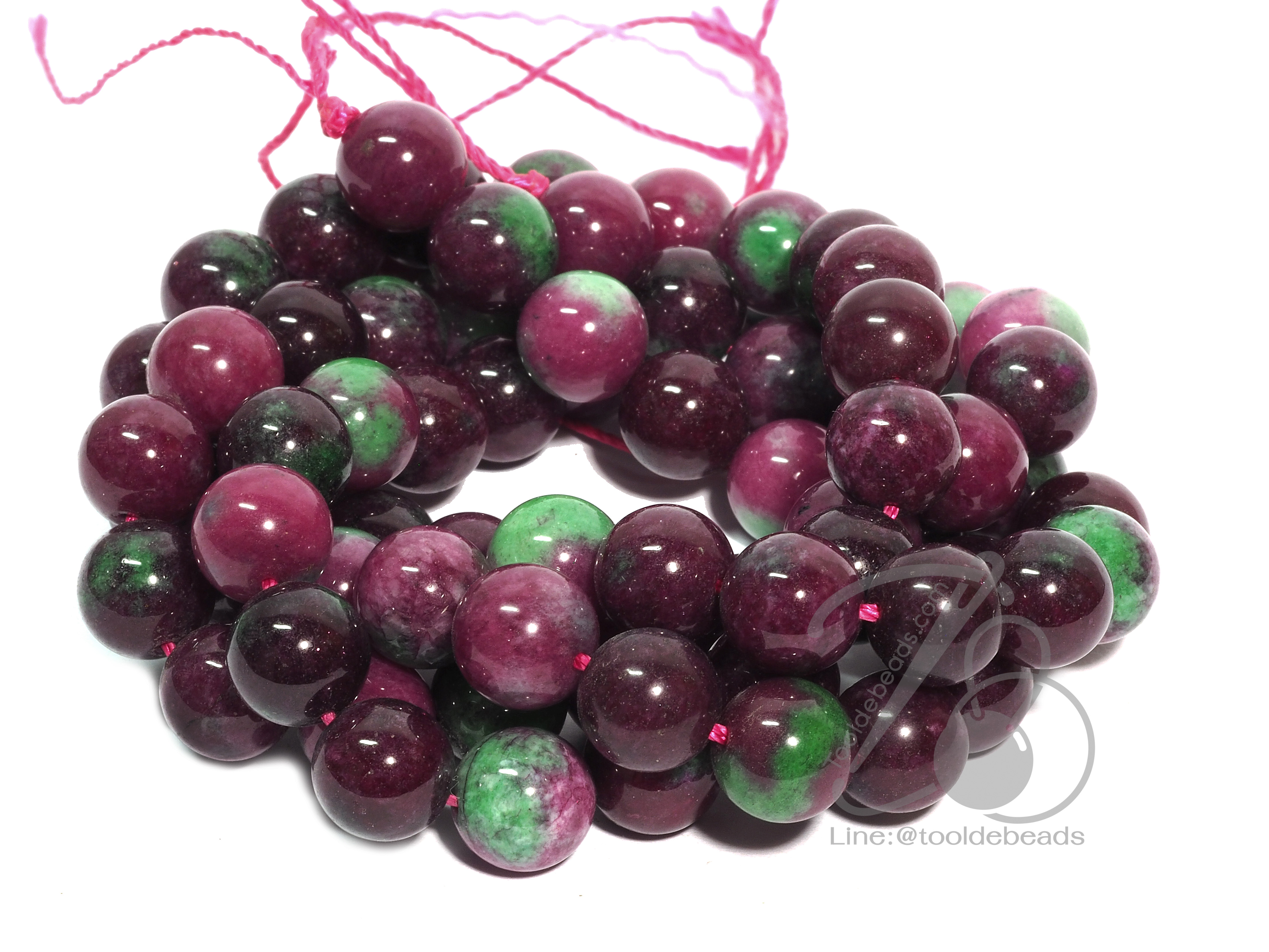 หิน zoisite 10มม. (37 เม็ด) SKU-01345