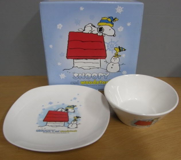 ชุดจาน-ชามเซอรามิคสนูปปี้ (KFC Japan)