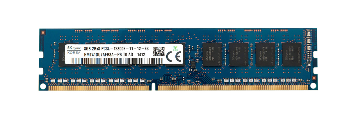 RAM 8GB DDR3 UDIMM 1600MHz ECC Hynix (Used)