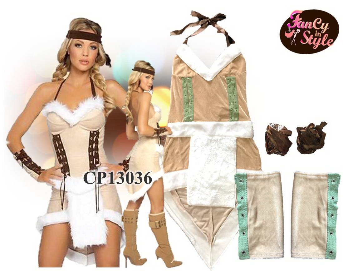 Indian Squaw Costume/ชุดอินเดียนแดงสาว/ชุดชนเผ่า