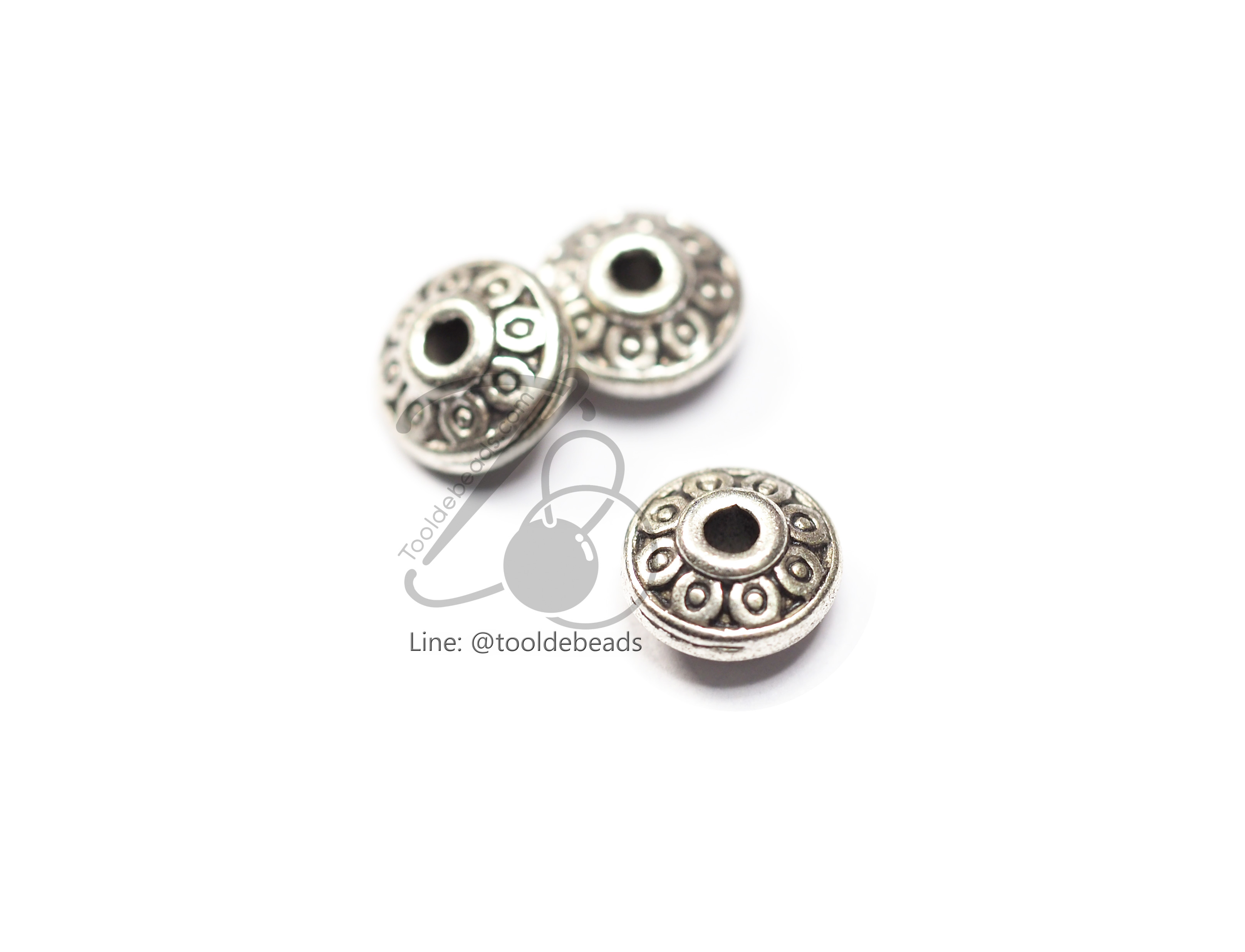 ลูกปัดโรเดียม 99 6มม. (1 ชิ้น) SKU-03578