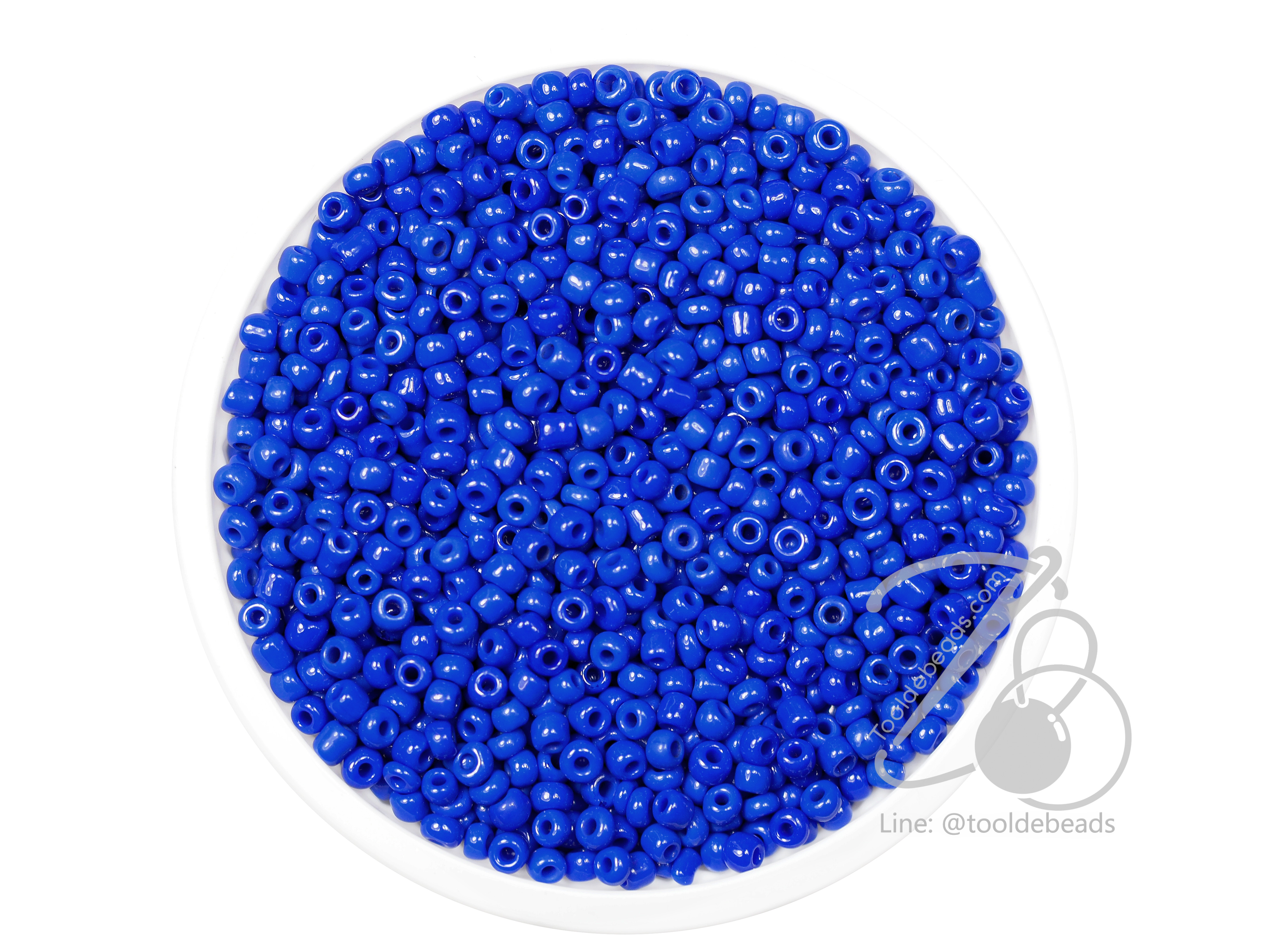 ลูกปัดเม็ดทราย 12/0 โทนด้าน สีน้ำเงินม่วง (15 กรัม) SKU-04073