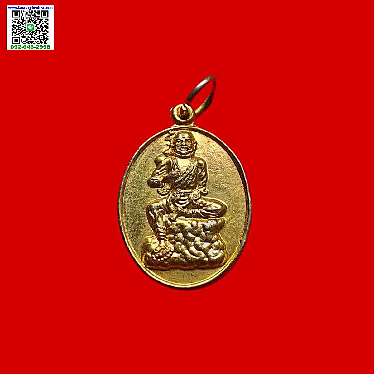 เหรียญองค์ทิไกว้ลี้แปดเซียนที่ระลึกงานล้างป่าช้าครั้งที่2มูลนิธิสว่างศรัทธราธรรมสถานจ.ฉะเชิงเทราปีพ.ศ.2528เนื้อกะไหล่ทอง