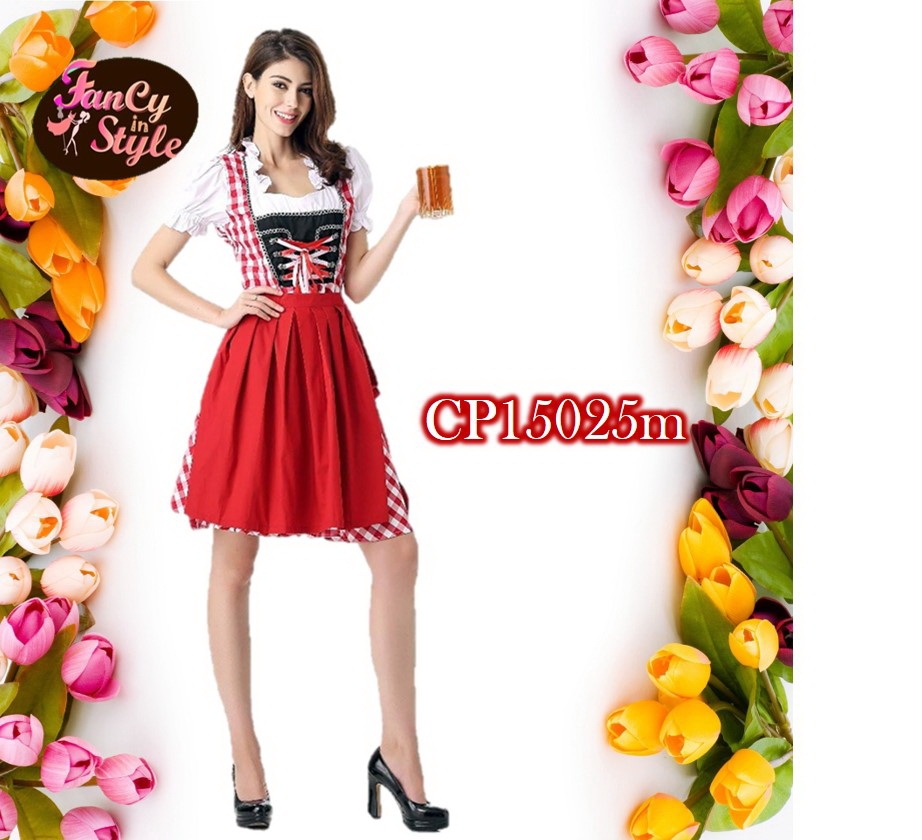 International Costume/Bavarian Style Costume/Maid/Oktoberfest Beer Festival Costume/ชุดชาวบาวาเรียน/ชุดเทศกาลเบียร์/ชุดสาวเสิร์ฟ