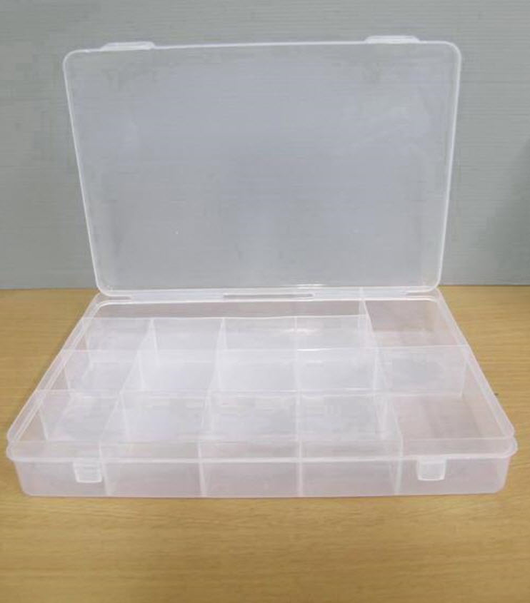 กล่องพลาสติกใส 15 ช่อง