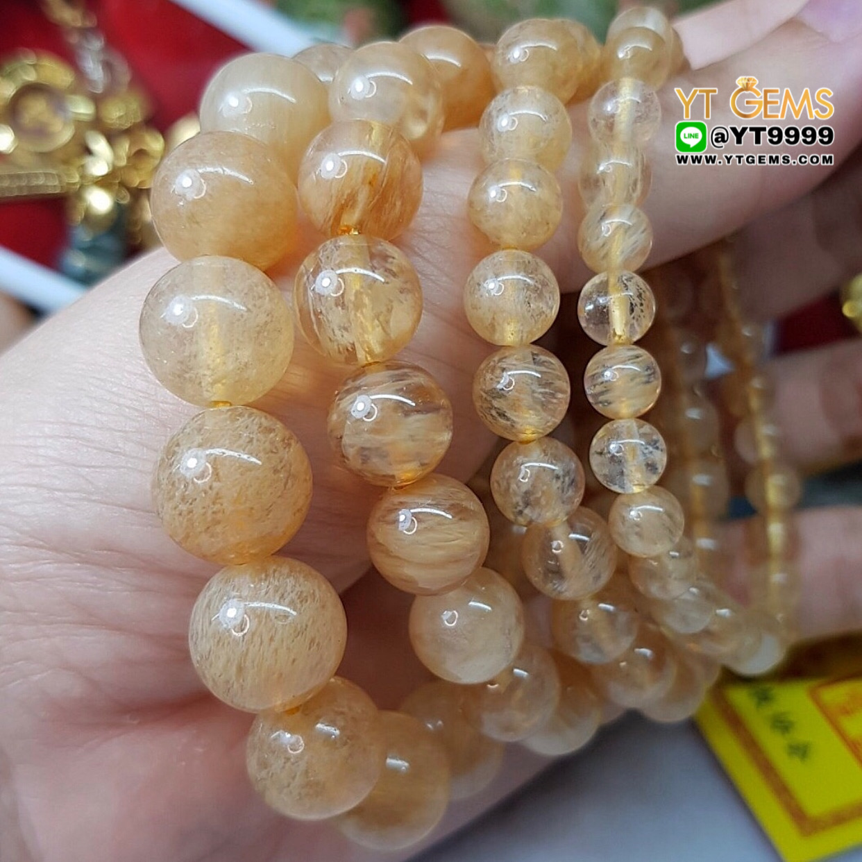 สร้อยข้อมือหินเศรษฐี หินเศรษฐีแท้ ขนาดหิน 8 mm YTG-8867 YTGEMS