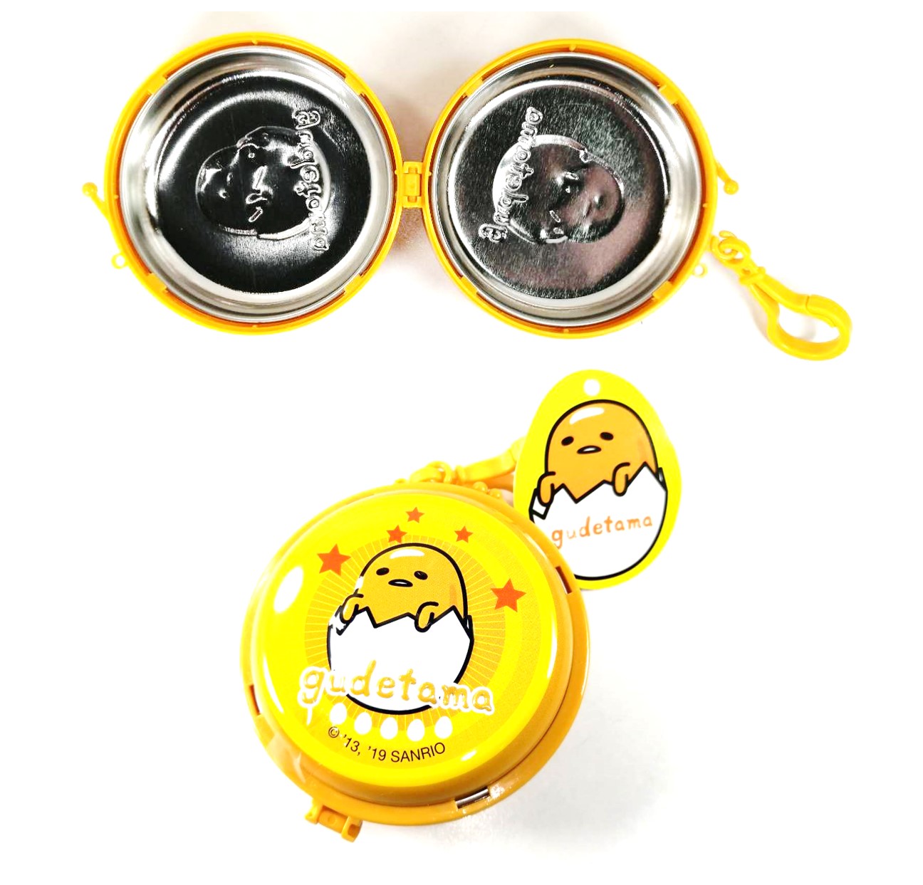 กล่องเหล็กกลมใส่ของลวดลายการ์ตูนกูเดตามะ ไข่ขี้เกียจ