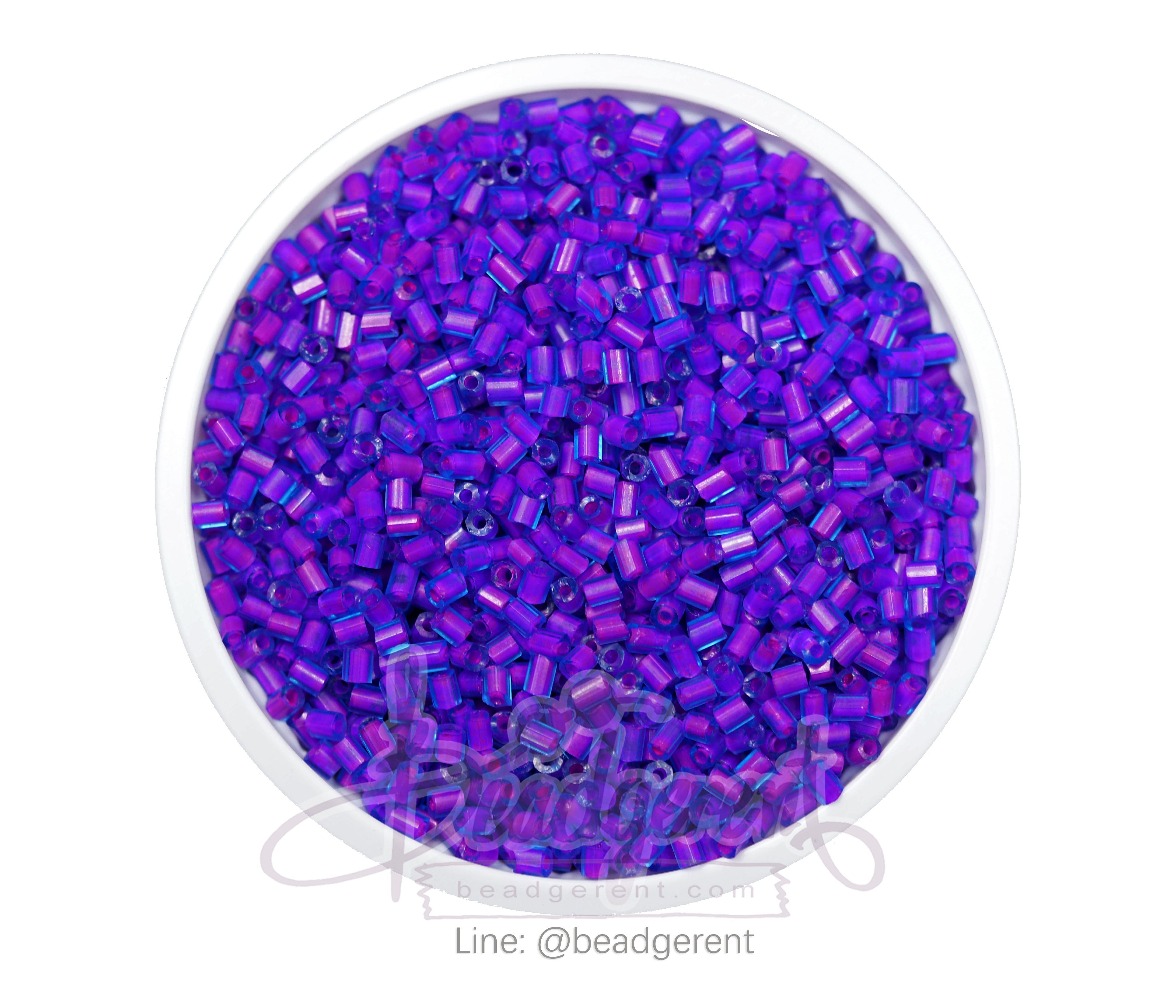 ปล้องสั้น สอดไส้ สีม่วงชมพู (100 กรัม) SKU-03318