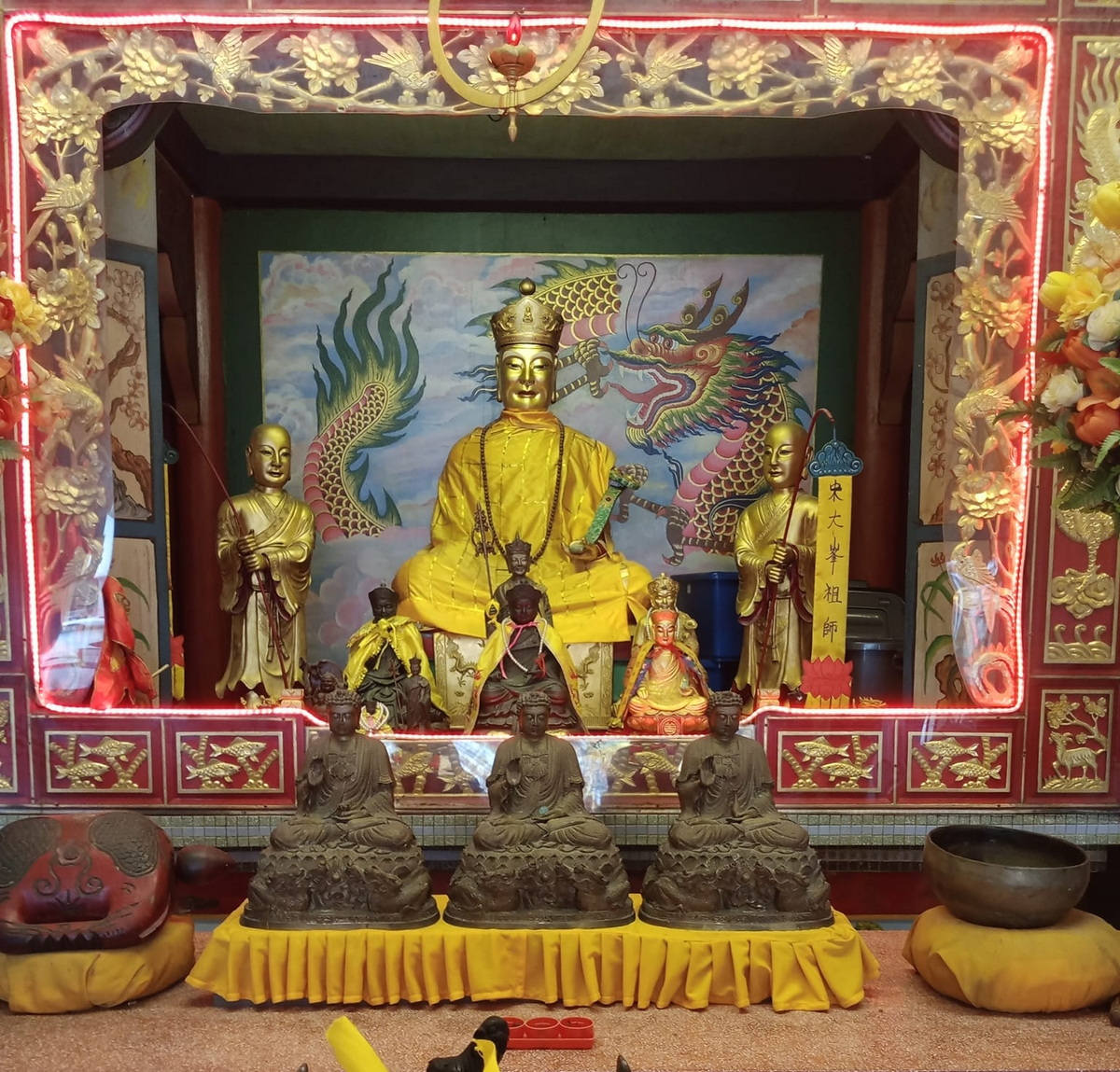 เหรียญองค์ไต้ฮงโจวซือมูลนิธิท่งเต็กเซียงติ๊งปัตตานีปีพ.ศ.2560เนื้อทองแดง