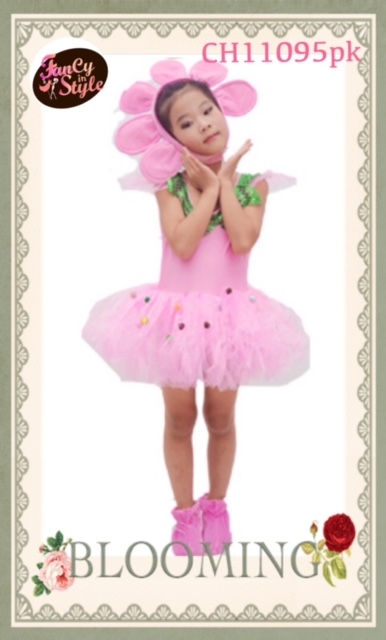 Children Costume/ชุดแฟนซีสำหรับคุณหนู/Fancy Flower Costume/ชุดแฟนซีดอกไม้สีชมพู