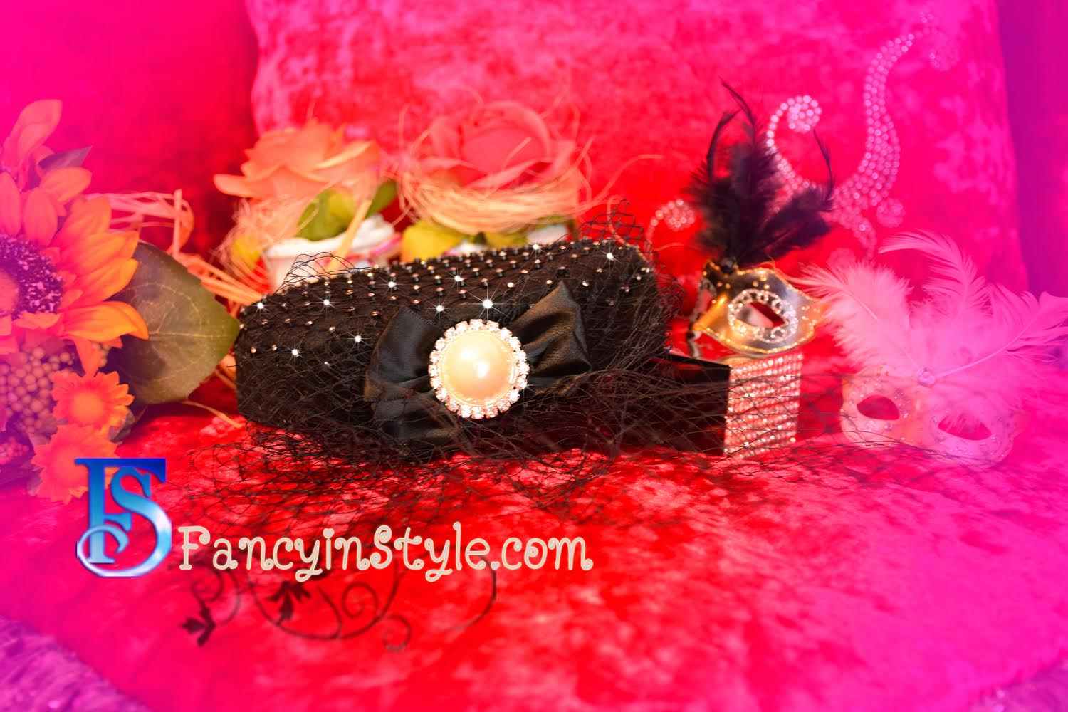 Headpiece ที่ติดผมรูปหมวกสไตล์เลดี้อังกฤษ