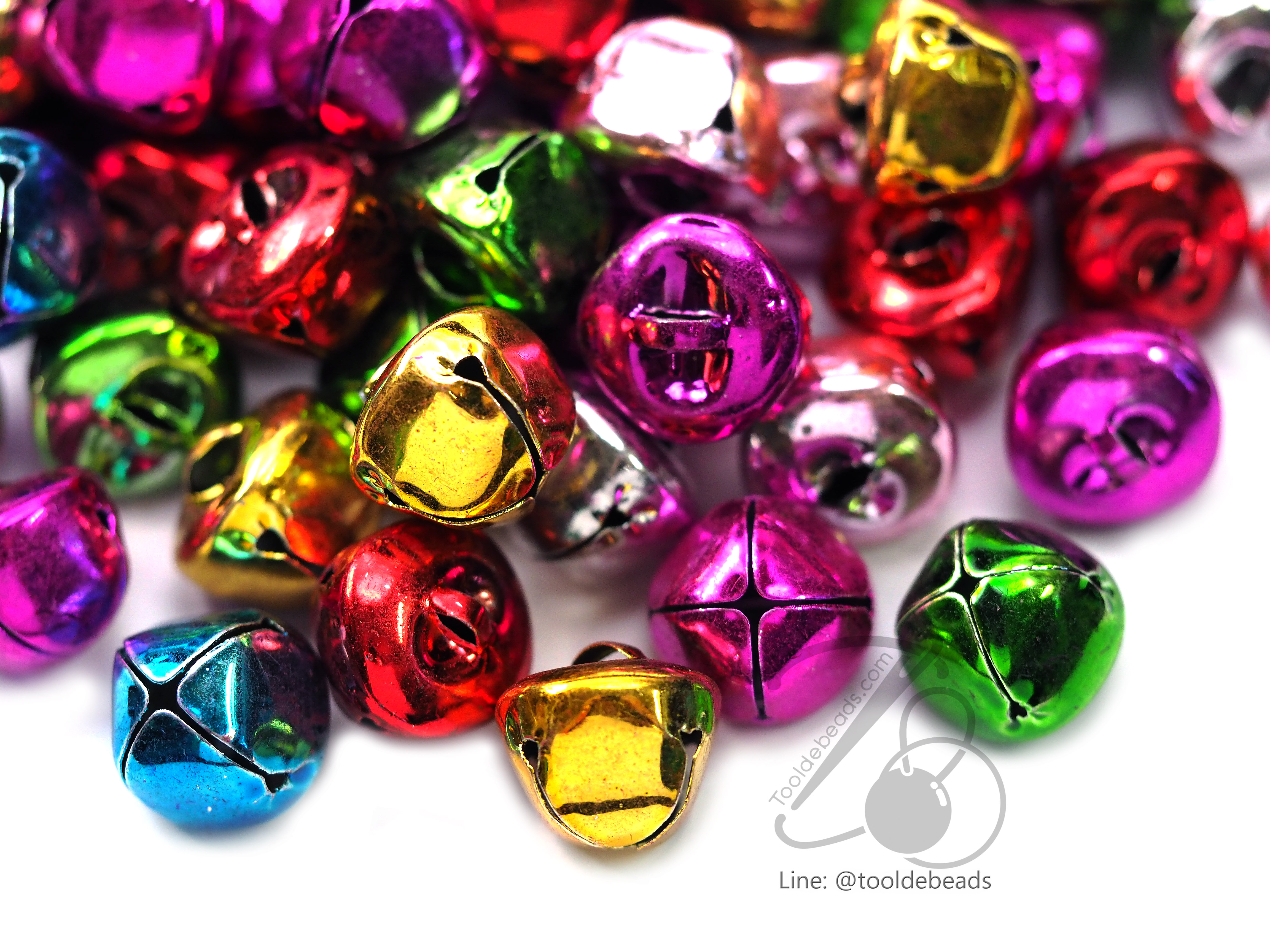 กระพรวนแอปเปิ้ล 15มม. คละสี (500 ชิ้น) SKU-04298