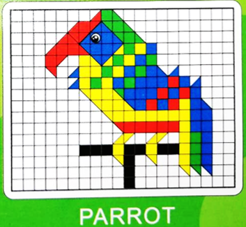 จิ๊กซอว์พลาสติกหลากสีพร้อมส่ง Puzzle Mosaic หลากสี