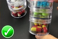 ของใช้คุณแม่คอนโดใส่เม็ดยาแบบพลาสติกเป็นชั้นเพื่อความสะดวกพร้อมส่ง คละลาย