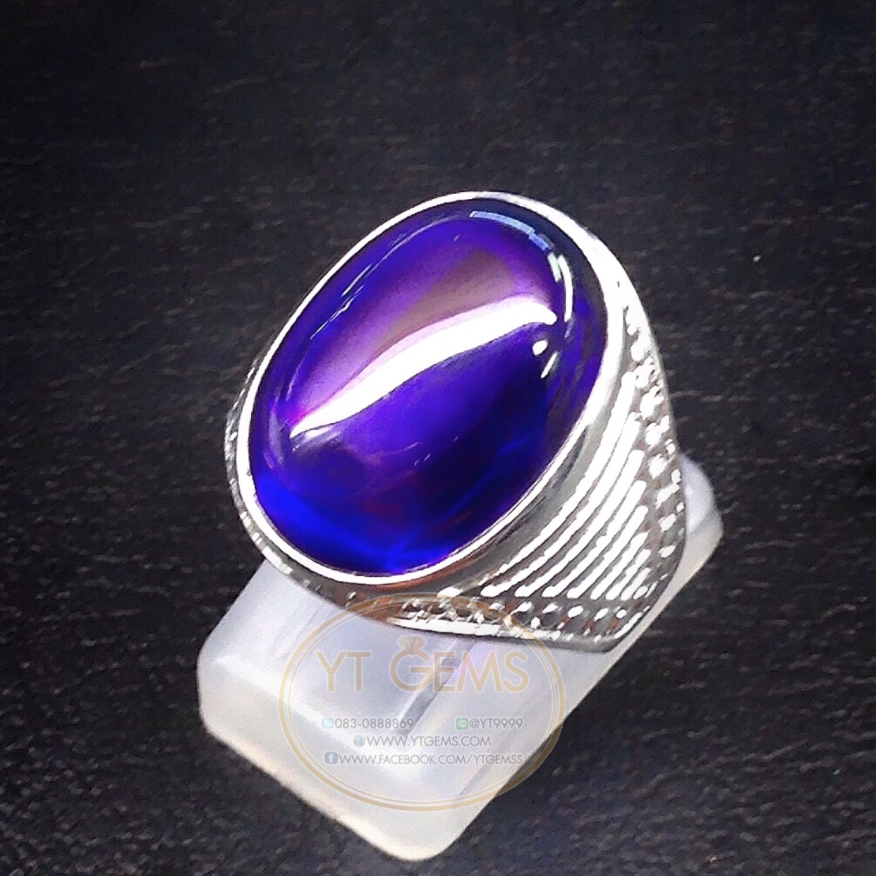 แหวนอเมทิสต์ แหวนเงินแท้92.5% พลอยอเมทิสต์(cz) YTG-5192 YTGEMS