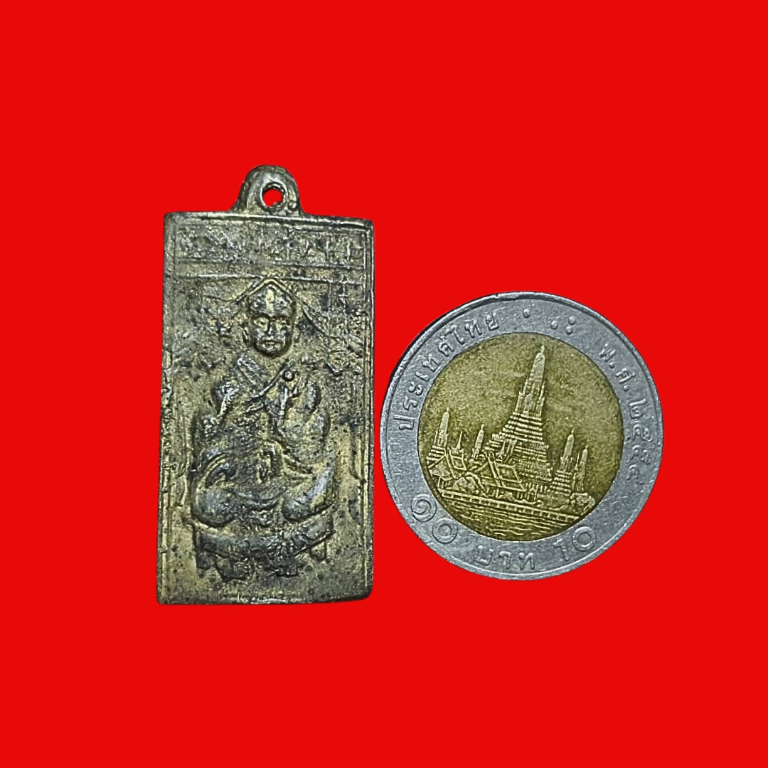 เหรียญหล่อแบบโบราณองค์ไต้ฮงกงโจวซือเนื้อโลหะผสมค่ะ