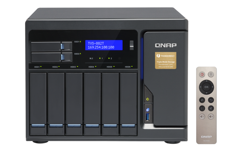 TVS-882T-i5-16G High-performance Thunderbolt™ 2 Turbo vNAS: tiered storage, application-based partitioning and network traffic distribution