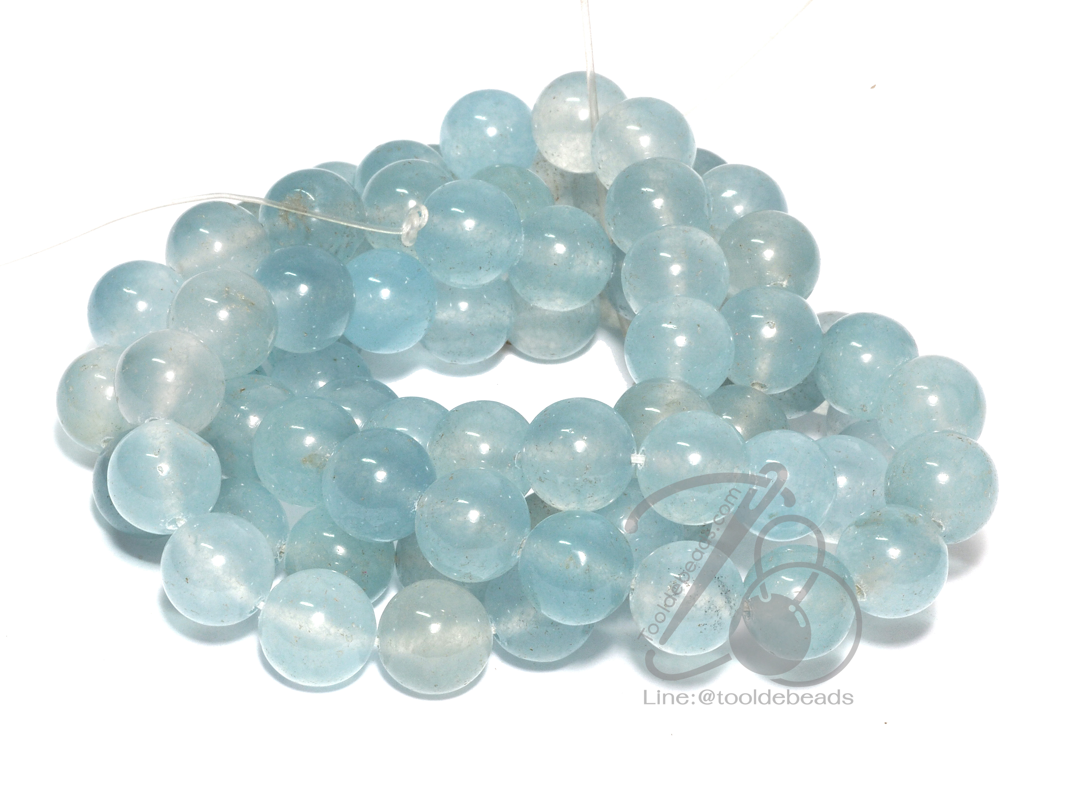 หิน Aquamarine 10มม. (39 เม็ด) SKU-00966