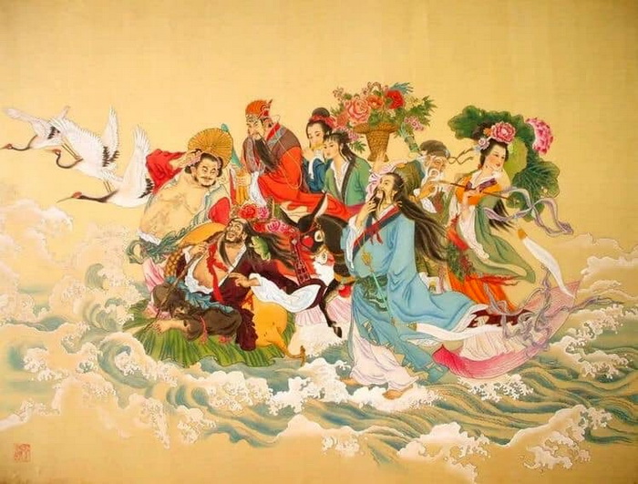 เหรียญโป๊ยเซียนโจวซือด้านหลังหลวงพ่อคูณ มูลนิธิหลักเสียงเซียงตึ๊ง สว่างเมตตาธรรมสถานจ.นครราชสีมาปี2543เนื้อกะไหล่ทอง