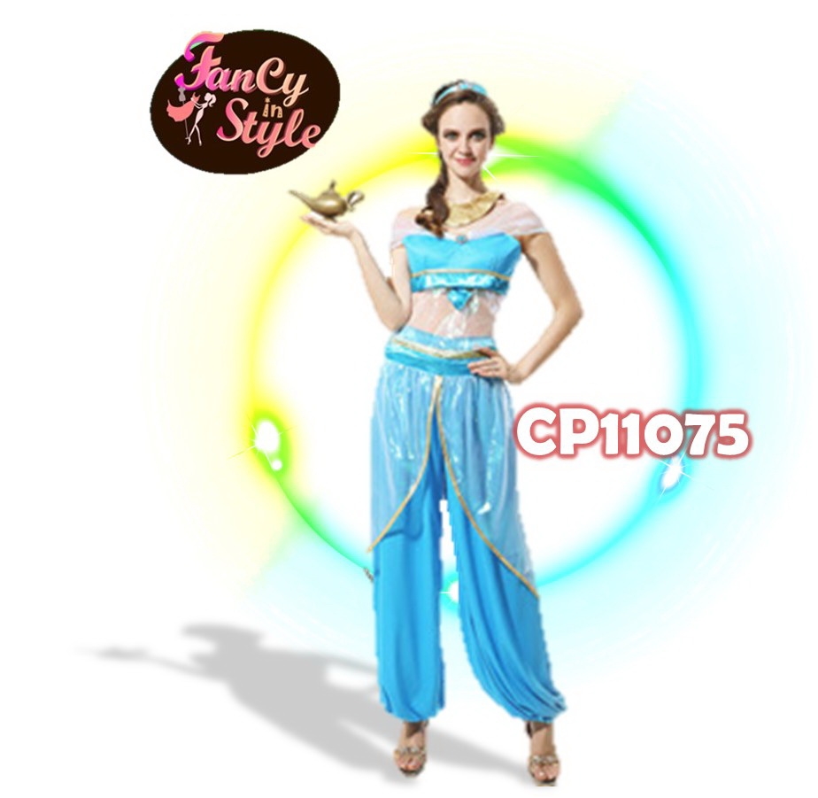 Fairy tale/Disney /Cartoon/Game costume content/Princess Jasmine Costume/ชุดแฟนซีเจ้าหญิงจัสมิน