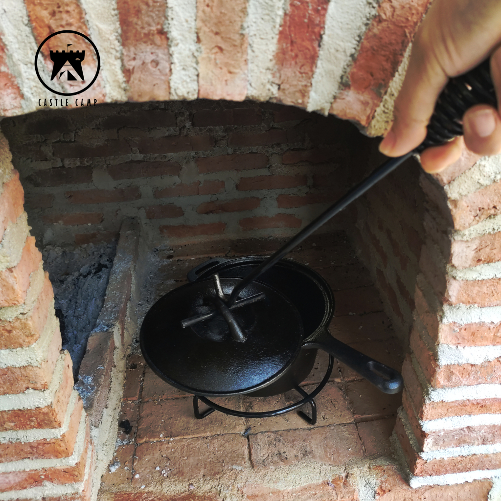 ด้ามเหล็กยกฝาและเหล็กขารองหม้อ 2 ชิ้น