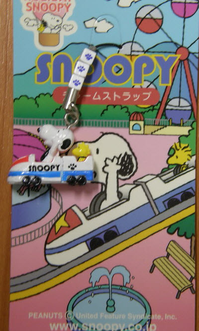 ที่ห้อยมือถือ Snoopy เล่นโรลเลอร์ โคสเตอร์