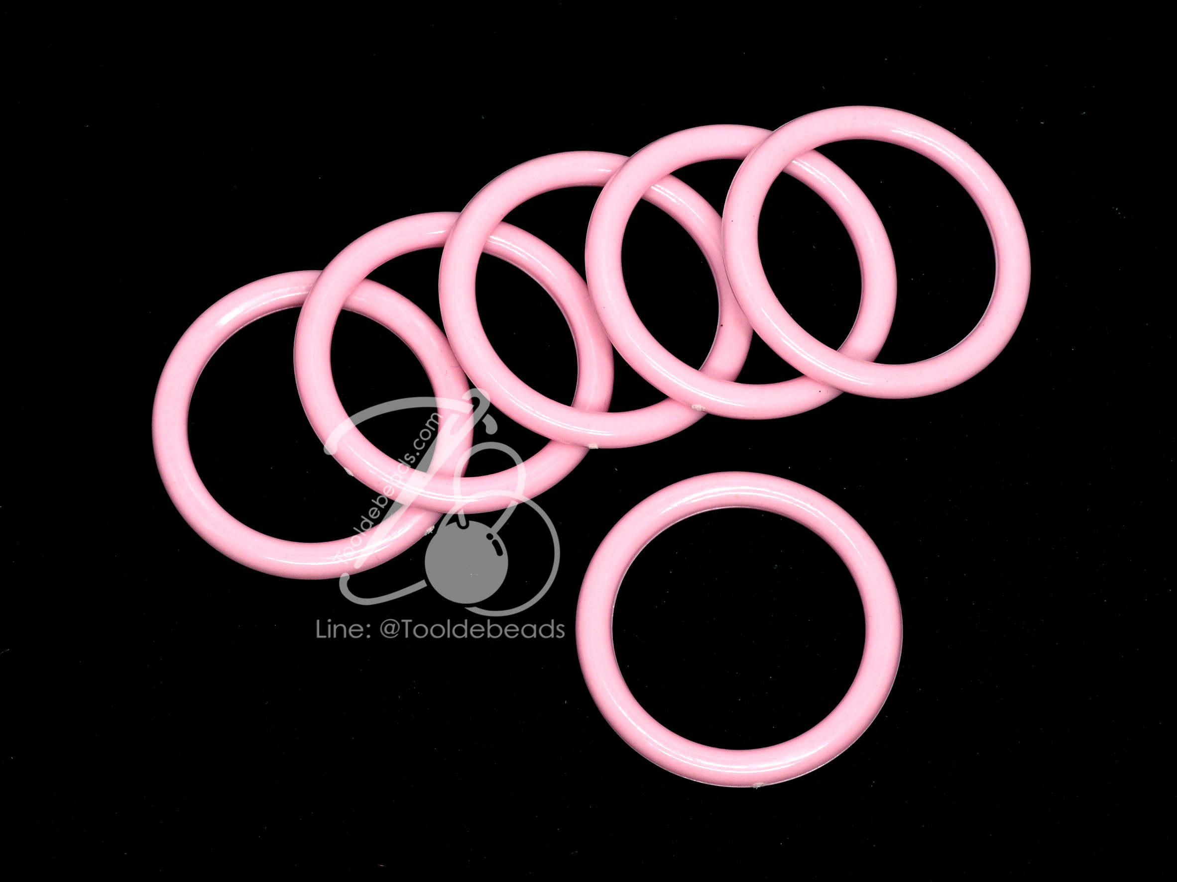 ห่วงพลาสติกโบ๋ 38มม. สีสด (450 กรัม) SKU-13164