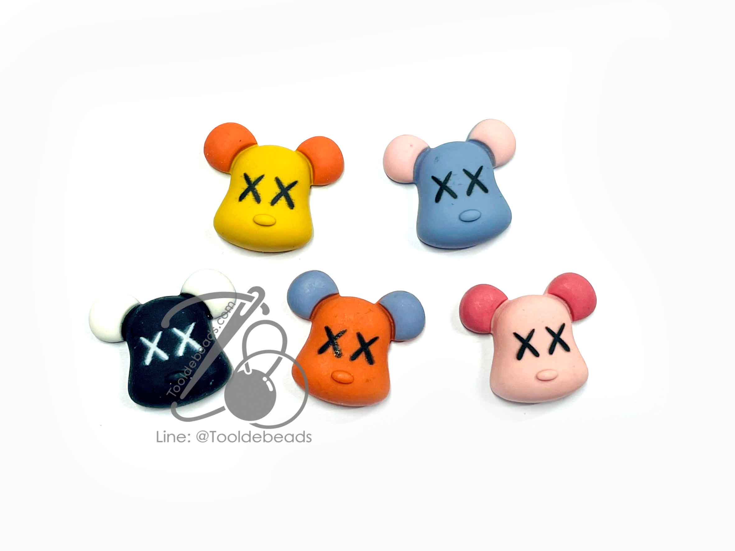 เรซิ่น ลายหัวหมี (1 ชิ้น) SKU-12860