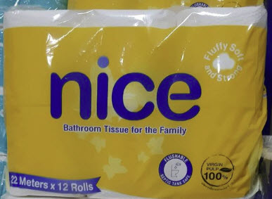 กระดาษชำระ ไนซ์ (Nice Bathroom Tissue) / แพ็ค (6 ม้วน)