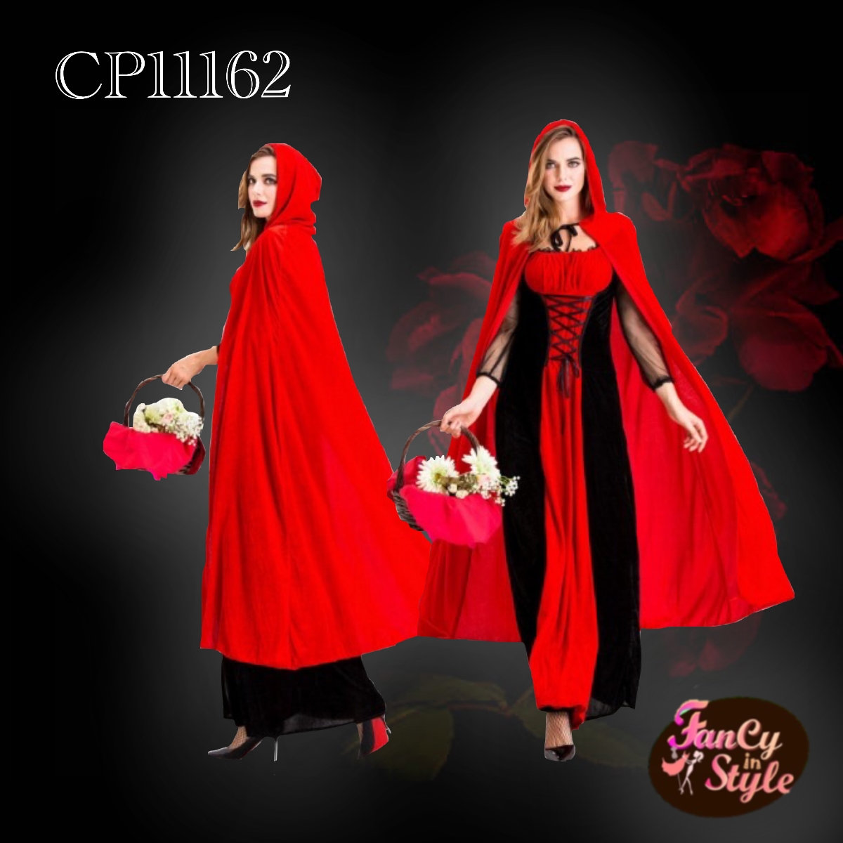 Fairy tale/Disney /Cartoon/Game costume/Red Riding Hood Cosplay/ชุดสาวน้อยหมวกแดง