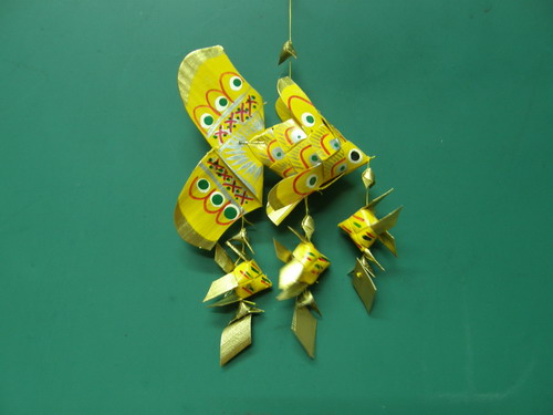 โมบายปลาตะเพียนลูก 3 (ขนาด 3 นิ้ว) ชุดสามตัว