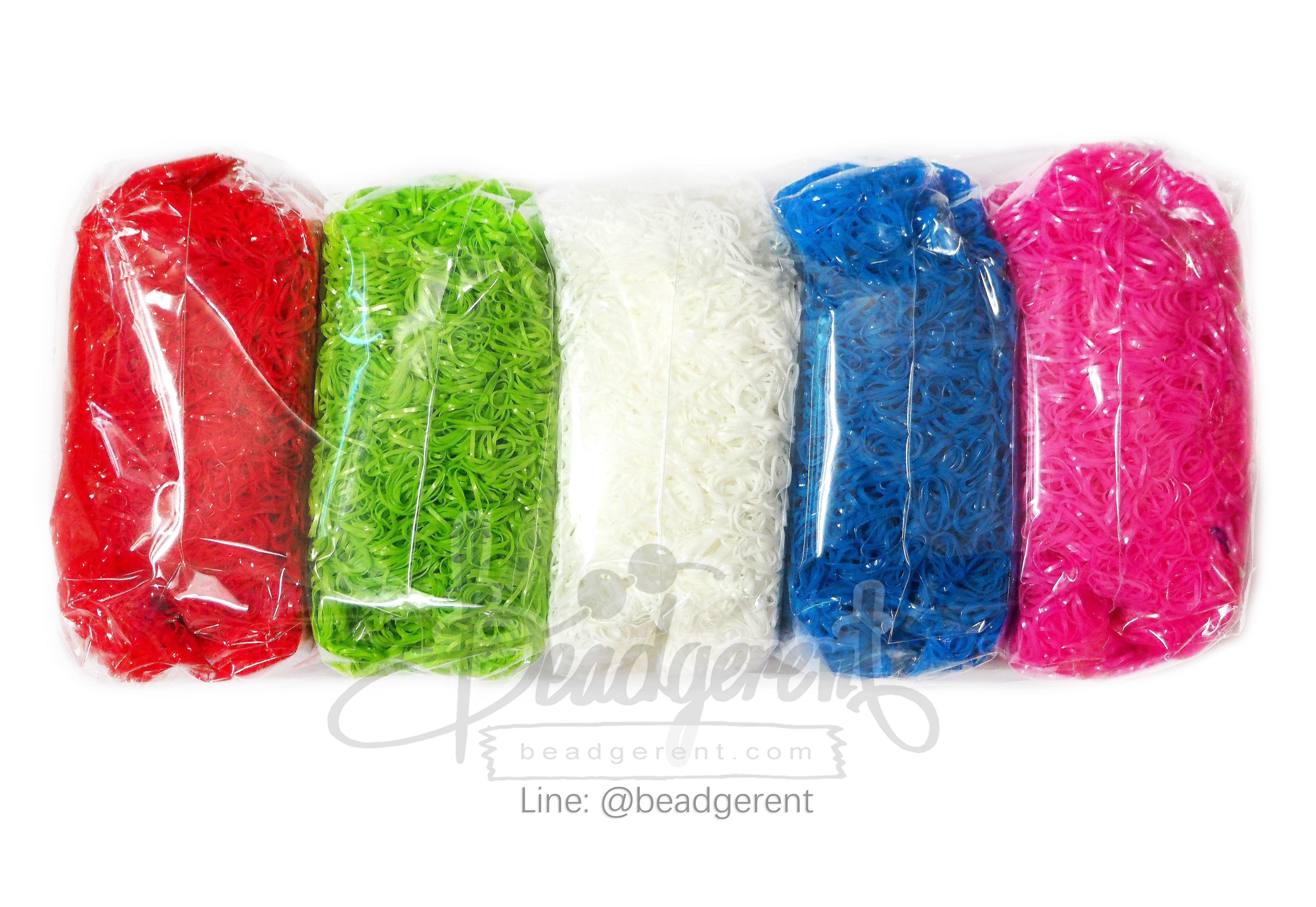หนังยางรัดผม สีผสม 20 เส้นจิ๋ว (1 กิโลกรัม) SKU-05318