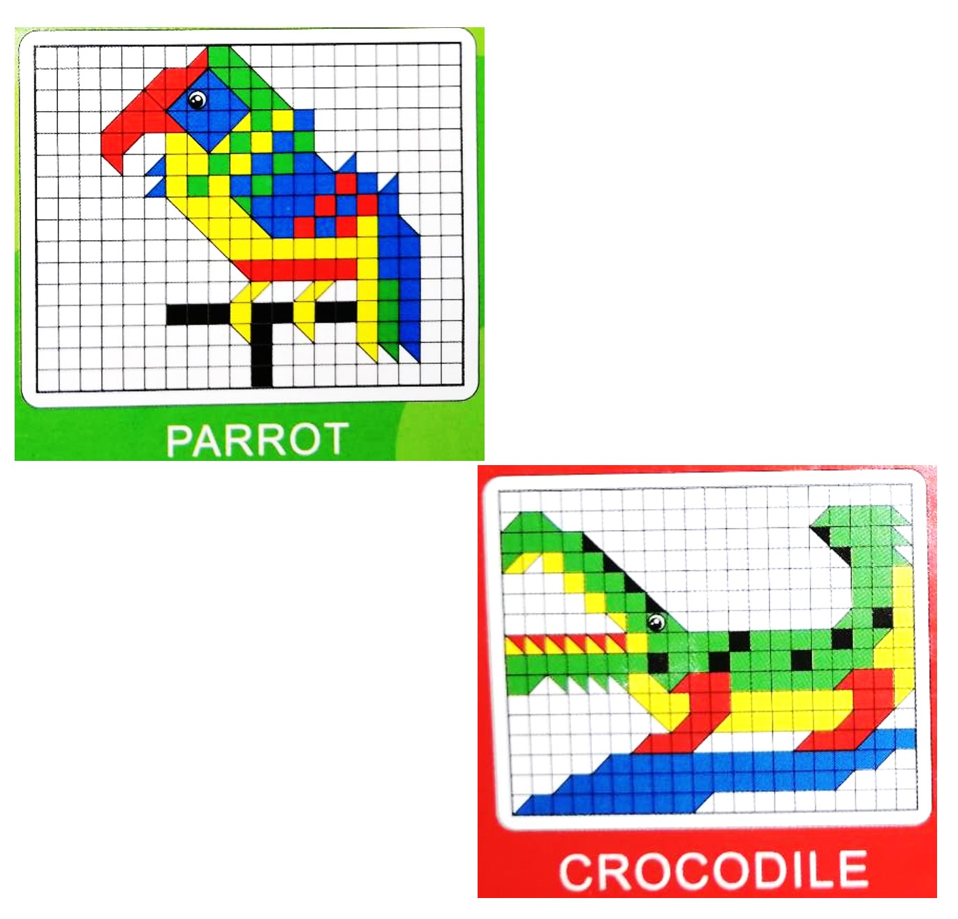 จิ๊กซอว์พลาสติกหลากสีพร้อมส่ง Puzzle Mosaic หลากสี