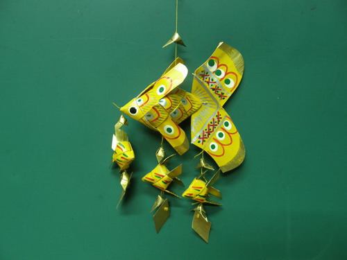 โมบายปลาตะเพียนลูก 3 (ขนาด 3 นิ้ว) ชุดสามตัว