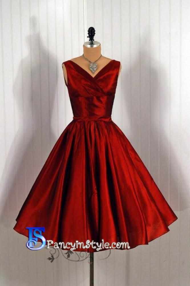 Short Dress ชุดราตรีสั้นสีแดงเบอร์กันดี/ชุดเดรสสั้น/ชุดออกงาน/ชุดไปงานแต่ง