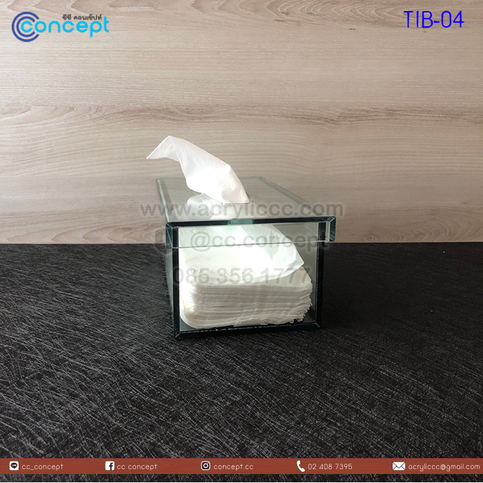 กล่องทิชชู่อะคริลิค (TIB-04)