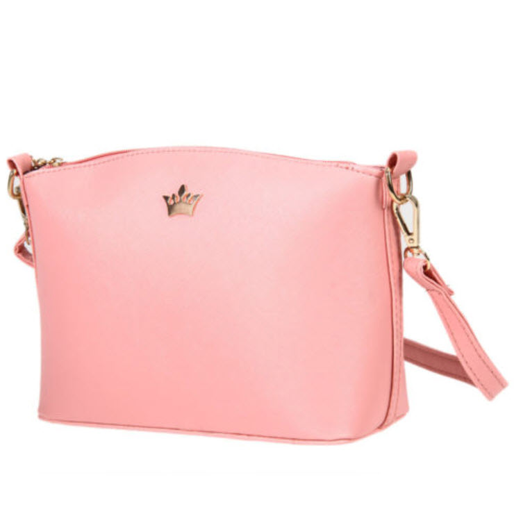 กระเป๋าสะพายแฟชั่น สีชมพู