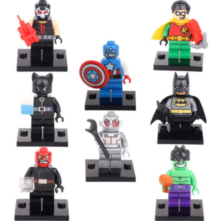 DC Comics Super Heroes ชุด 8 ตัว ขนาด 4.5 ซ.ม.